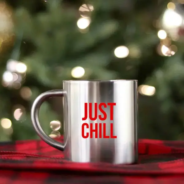 Just Chill Gold & Silver Mug - Image 2