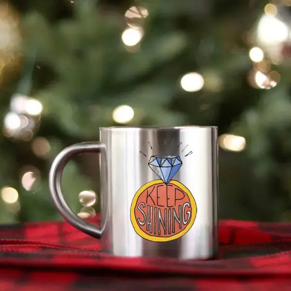 Keep Shining Gold & Silver Mug - Image 2