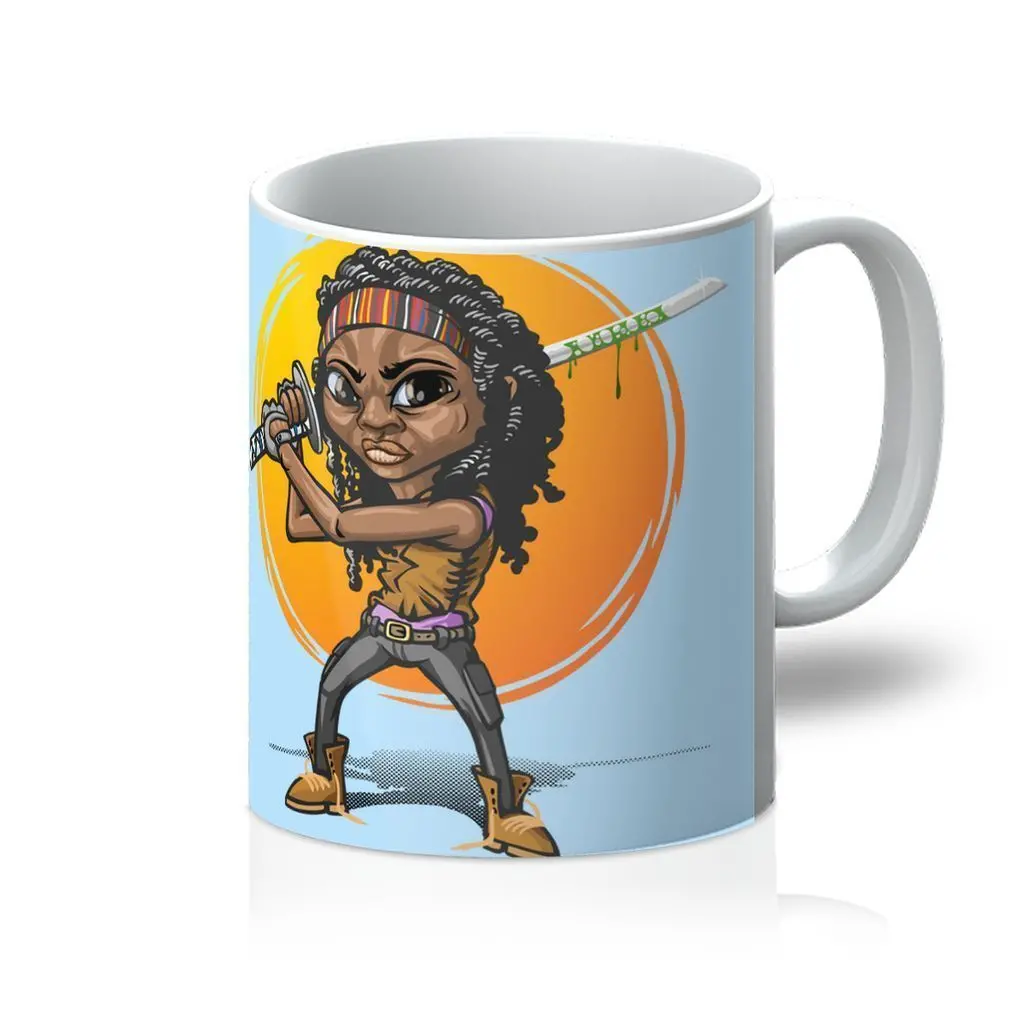 Michonne cartoon style Mug