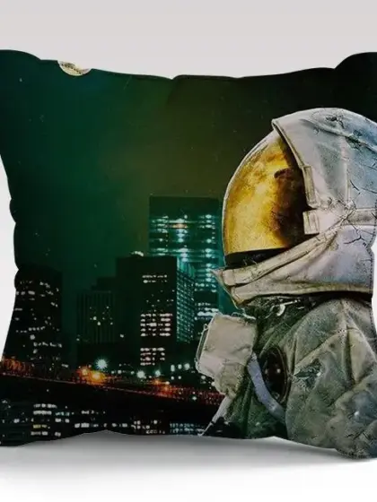 Moon and The City Cushion/Pillow