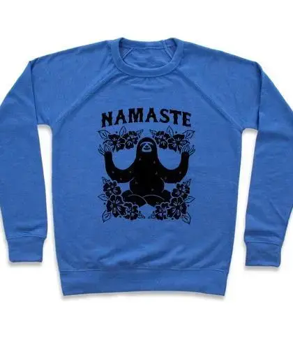 NAMASTE SLOTH CREWNECK SWEATSHIRT