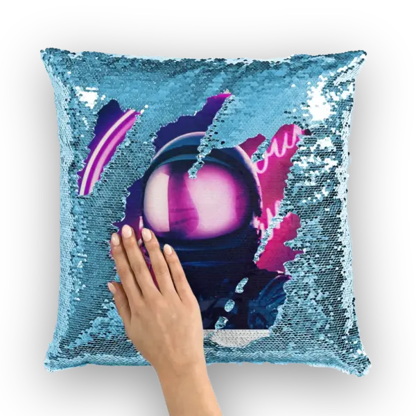 Night Just begin Sequin Cushion Cover - Image 4