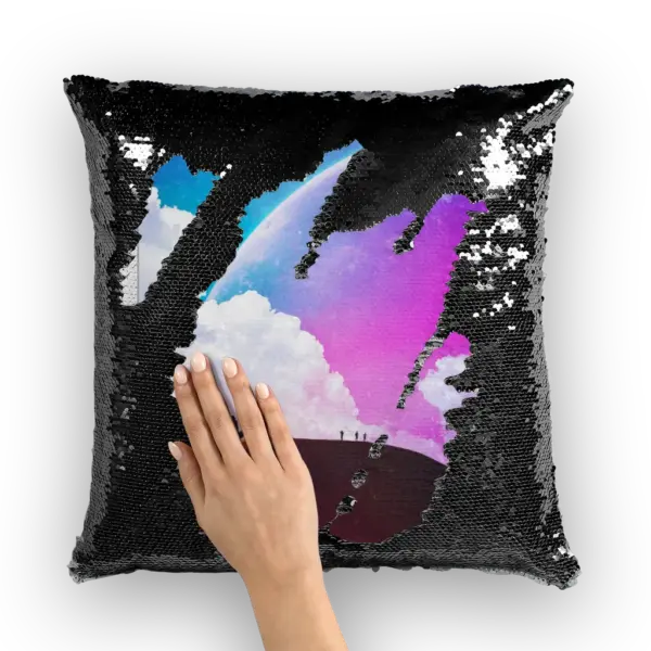 Not Quite There Yet Sequin Cushion Cover - Image 2