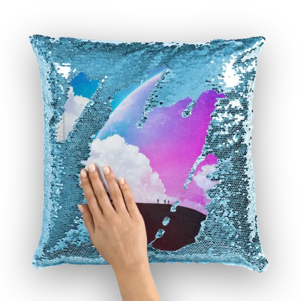 Not Quite There Yet Sequin Cushion Cover - Image 4