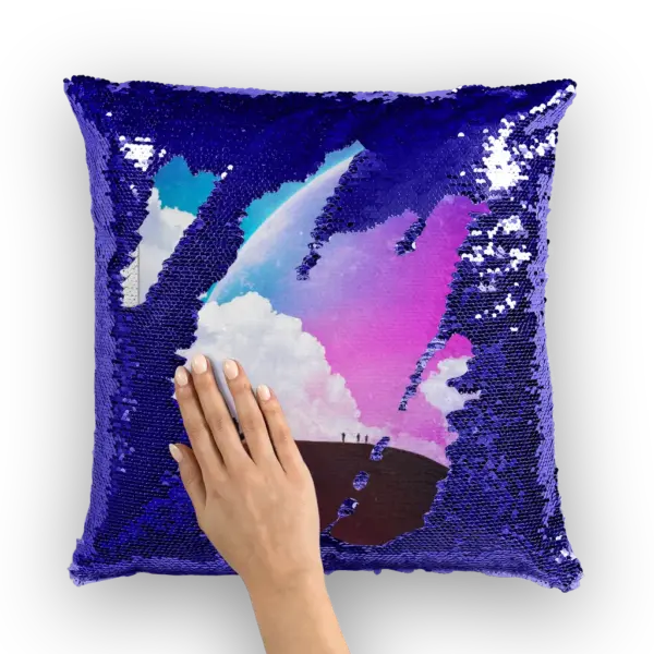 Not Quite There Yet Sequin Cushion Cover - Image 5