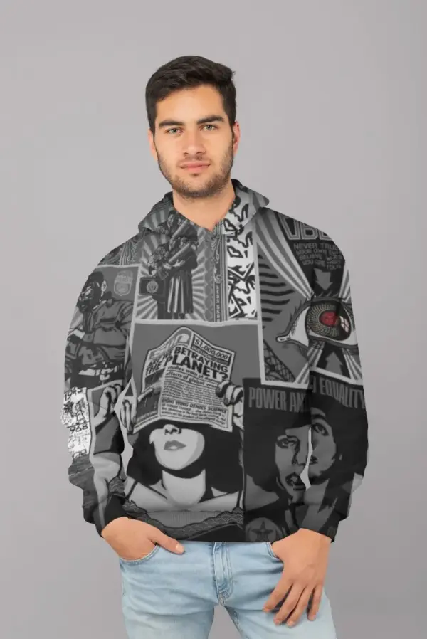 Obey Style Men Sublimation Hoodie