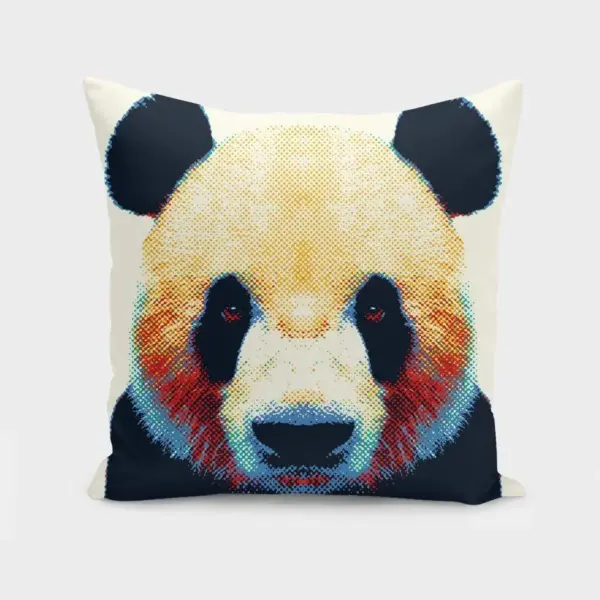 Panda - Colorful Animals Cushion/Pillow
