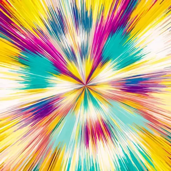 pink yellow blue purple line pattern abstract background Cushion/Pillow - Image 2
