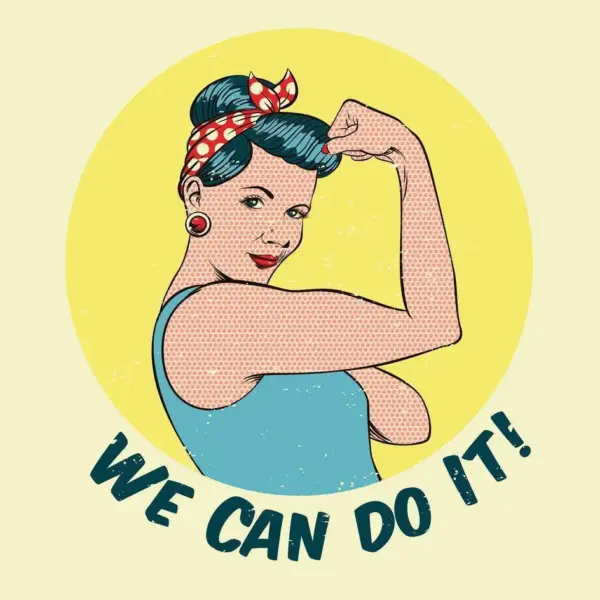 PINUP Girl We Can do It! Cushion/Pillow - Image 2