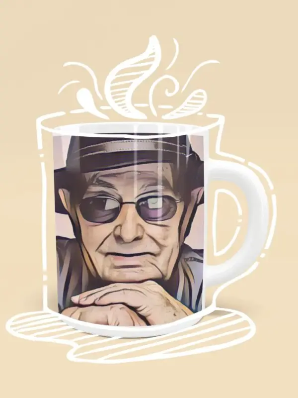 Portrait photo of Manoel de Oliveira, Portuguese film director Kid's sweater (1) Mug
