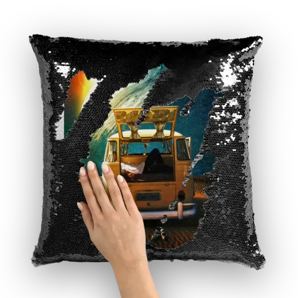 Relax Sequin Cushion Cover - Image 2