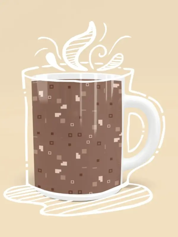Simple Geometric Pattern 3 co Poster Mug