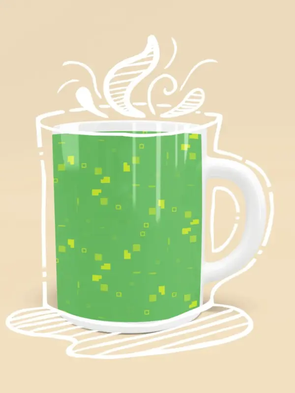 Simple Geometric Pattern 3 gy Poster Mug