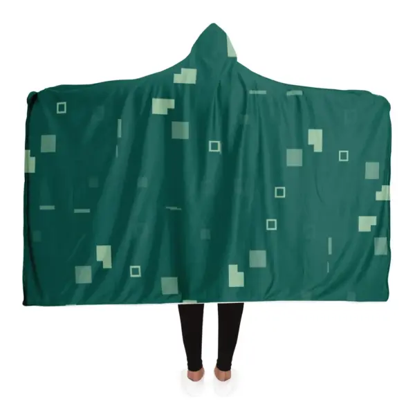 Simple Geometric Pattern Hooded Blanket - Image 2