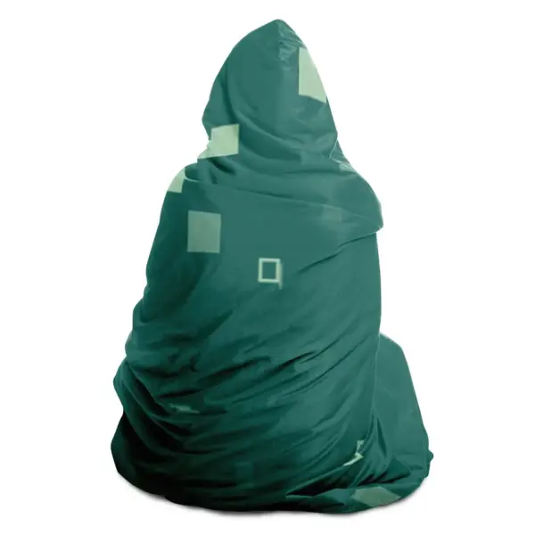 Simple Geometric Pattern Hooded Blanket - Image 5