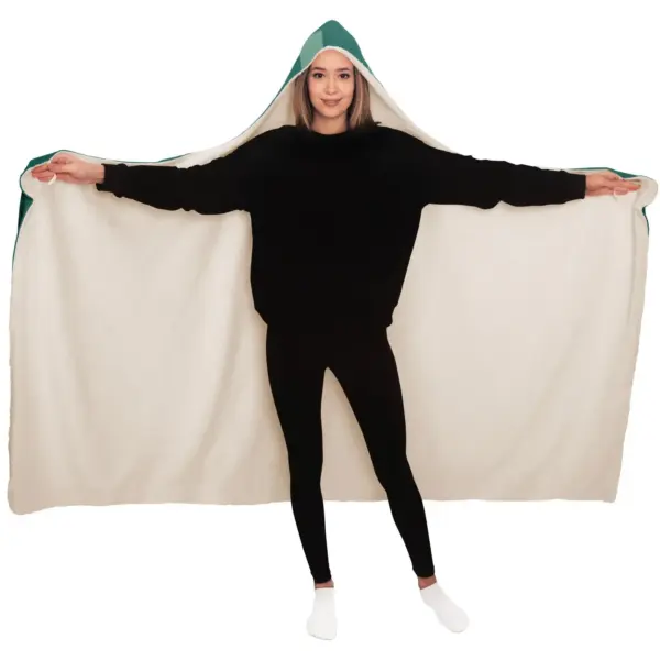 Simple Geometric Pattern Hooded Blanket - Image 8