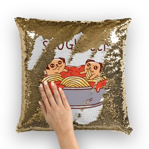 sPUGhetti Sequin Cushion Cover