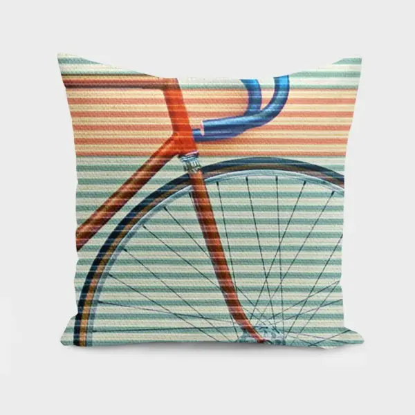 Standard Striped Bike Cushion/Pillow
