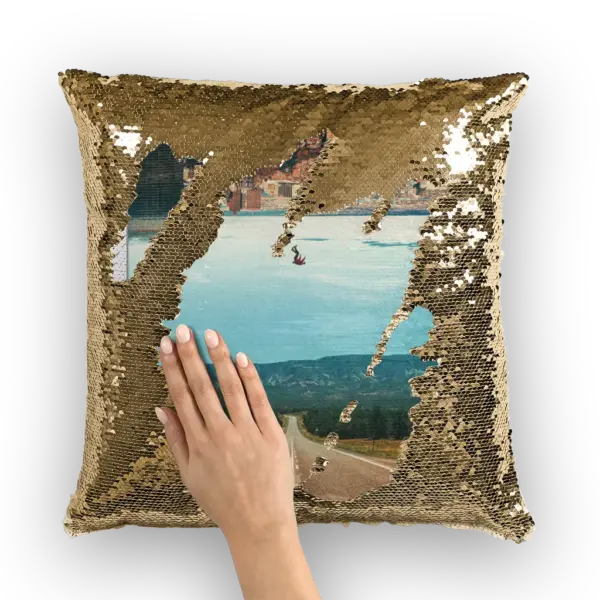 The Dropout Sequin Cushion Cover