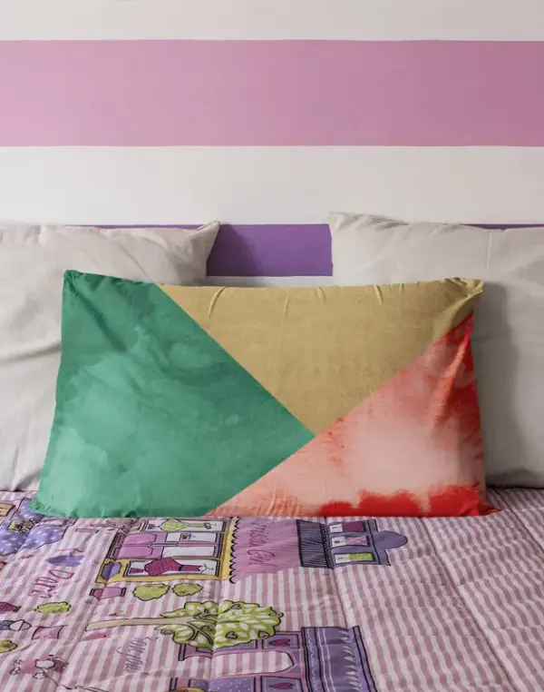 Three Angular Rectangle Pillow