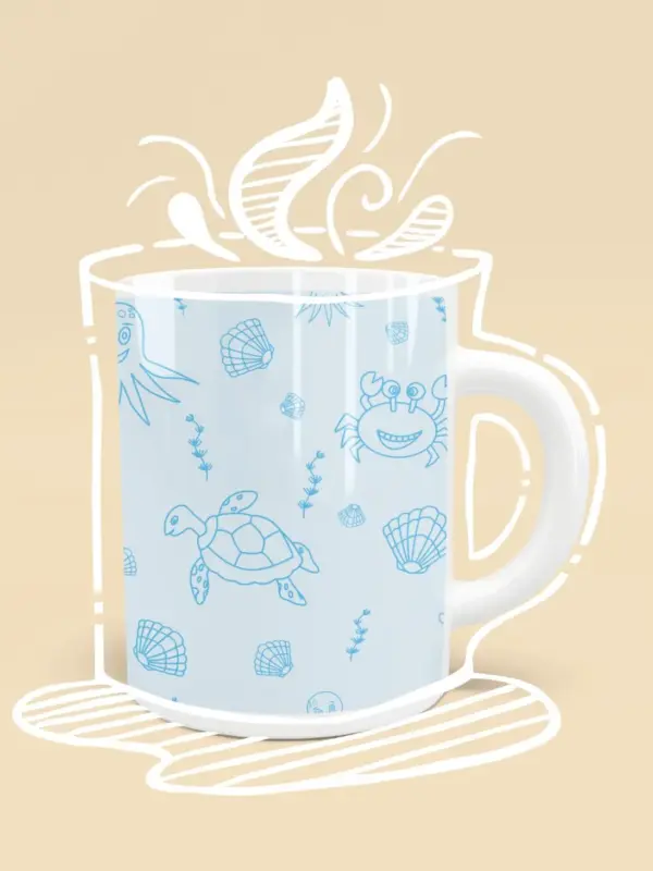 Underwater Pattern Mug