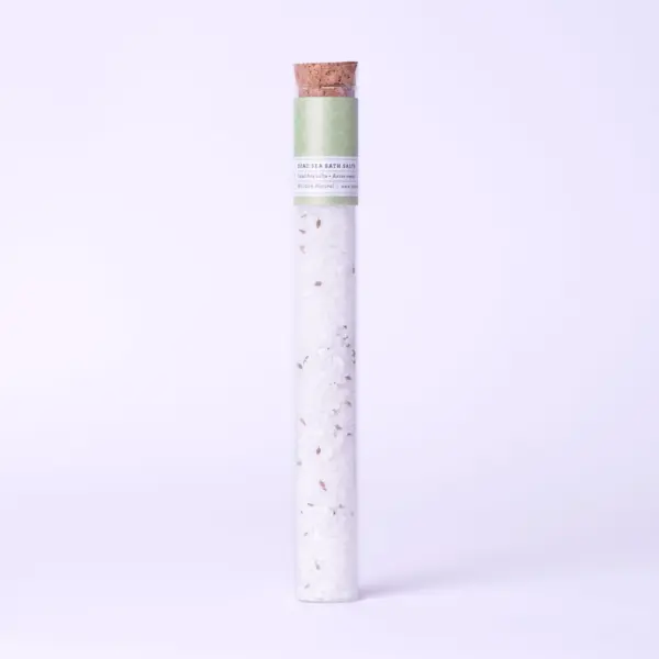 Natural Bath Salts Gift set in 8 Glass Tubes, Luxurious Bath Experience - Image 6