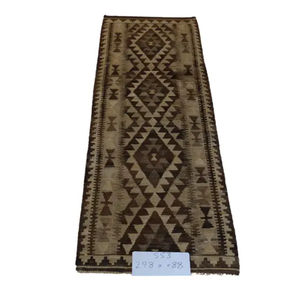 Handwoven Chalky Kilim Runner - Image 5
