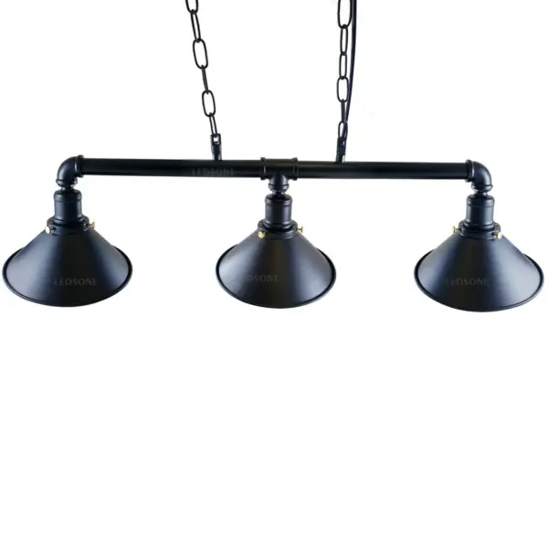 Industrial 3 Way Pendant Pipe Light Farmhouse Pipe Lighting Hanging Light Fixtures~1159 - Image 8