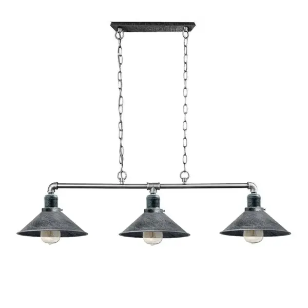 Industrial 3 Way Pendant Pipe Light Farmhouse Pipe Lighting Hanging Light Fixtures~1159 - Image 13