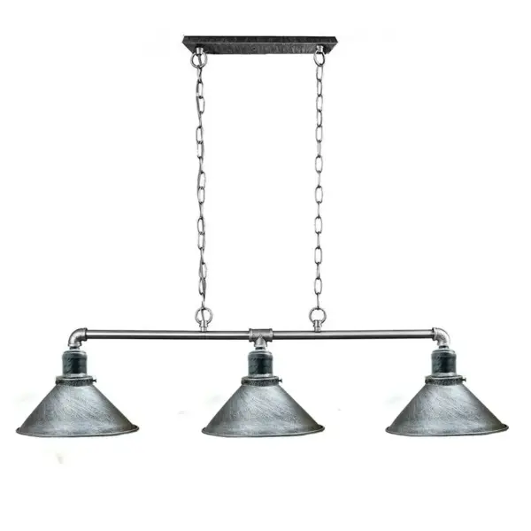 Industrial 3 Way Pendant Pipe Light Farmhouse Pipe Lighting Hanging Light Fixtures~1159 - Image 15