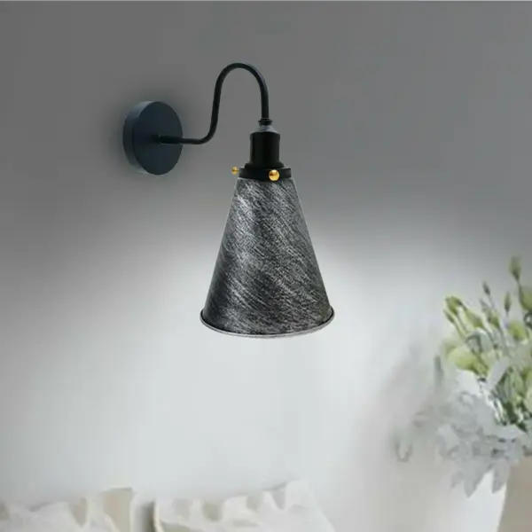 Industrial Wall Sconce Retro Wall Light Cone Lamp Shade E26 Socket Home Farmhouse~1166 - Image 5