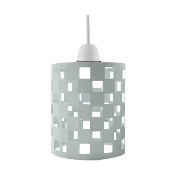Modern Barrel Cage Square Pattern Lamp Shade ~1148 - Image 3