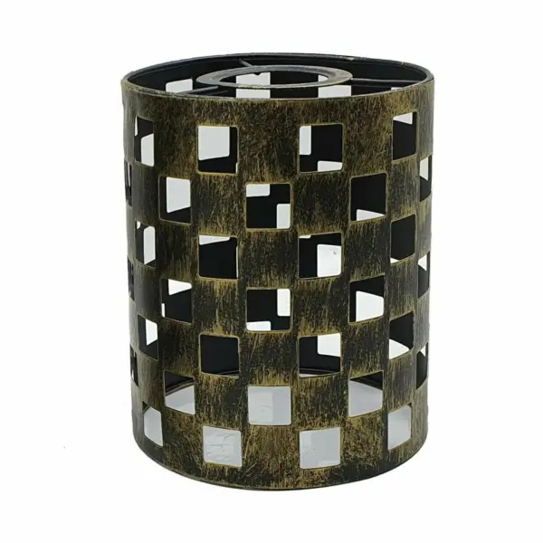 Modern Barrel Cage Square Pattern Lamp Shade ~1148 - Image 8