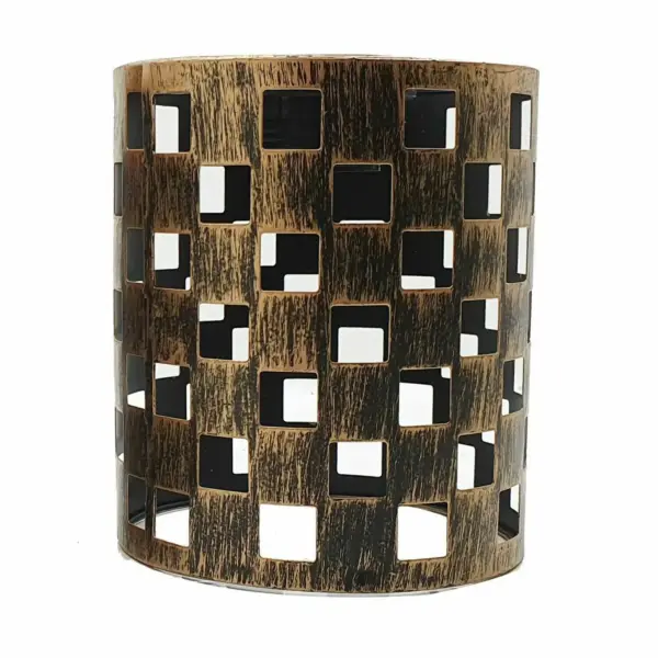 Modern Barrel Cage Square Pattern Lamp Shade ~1148 - Image 9