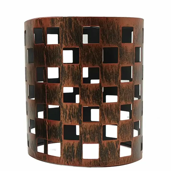Modern Barrel Cage Square Pattern Lamp Shade ~1148 - Image 11