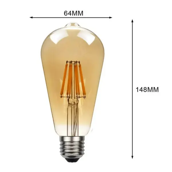 1/3/5/10 Pack LED Bulb ST64 8W Warm White E26 Vintage Edison Bulb~1140 - Image 3