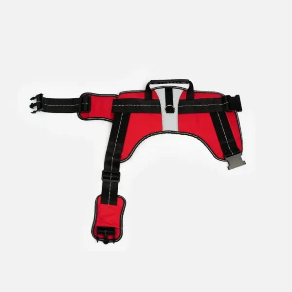 Heavy Duty Dog Harness Red | Adjustable, Durable & Reflective - Image 3
