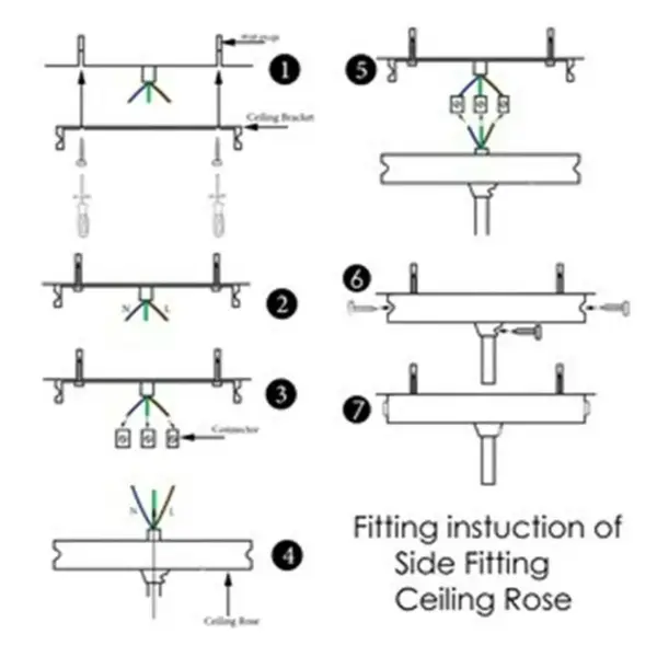 100mm Ceiling Rose Light Fitting Canopy Kit~1118 - Image 8
