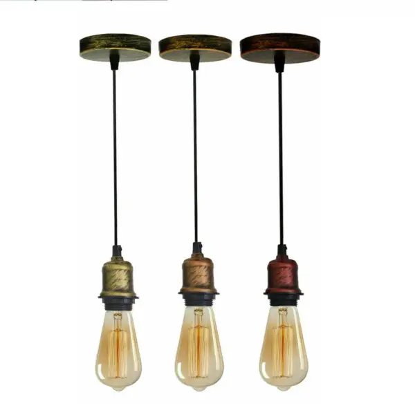 Vintage hanging Pendant light with Socket Lamp Holder~1122 - Image 4