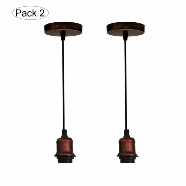 Vintage hanging Pendant light with Socket Lamp Holder~1122 - Image 2