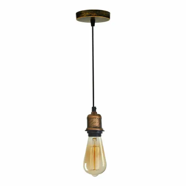 Vintage hanging Pendant light with Socket Lamp Holder~1122 - Image 8