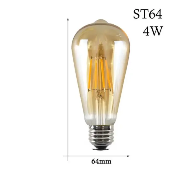 ST64 E26 LED Edison Light Bulb 4W Warm White Vintage Bulbs Dimmable ~1044 - Image 3
