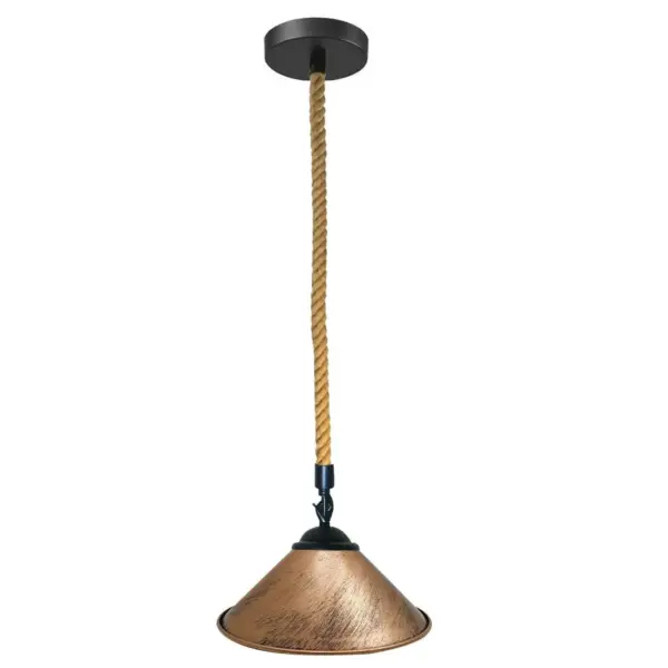 Cone Shade Hanging Rope Lamps ~1114 - Image 8