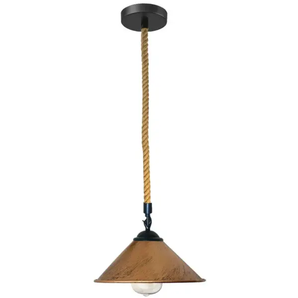 Cone Shade Hanging Rope Lamps ~1114 - Image 7