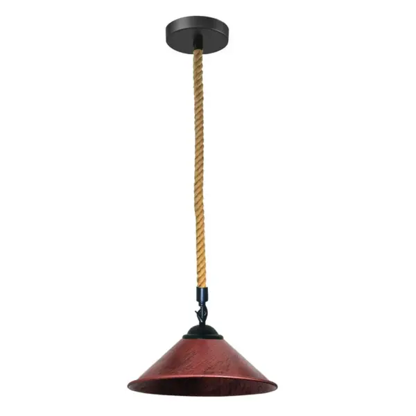 Cone Shade Hanging Rope Lamps ~1114 - Image 15