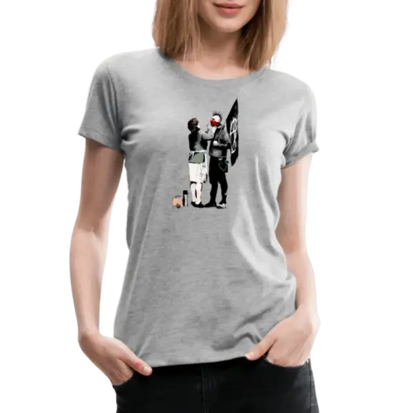Banksy Anarchist Punk And His Mother Artwork T-Shirt - Image 3