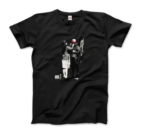 Banksy Anarchist Punk And His Mother Artwork T-Shirt - Image 7