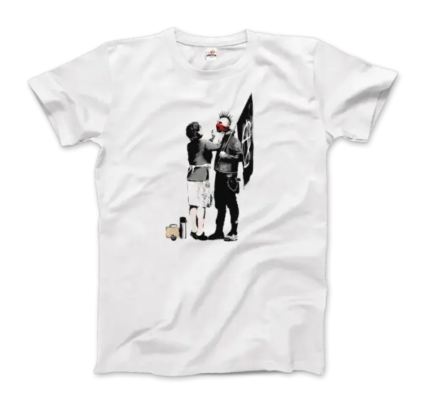 Banksy Anarchist Punk And His Mother Artwork T-Shirt - Image 10