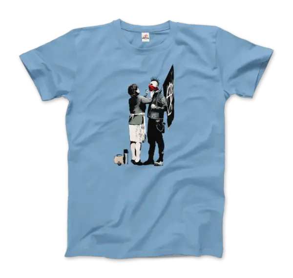 Banksy Anarchist Punk And His Mother Artwork T-Shirt - Image 11