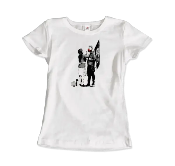 Banksy Anarchist Punk And His Mother Artwork T-Shirt - Image 15